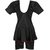 Mitushi Products Swim Suit For Ladies Dyed With Sleeves (Black)