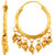 22Kt Gold Polish Sempiternal Hoop Earring Multicolor Ethnic EverydayWorkwear by GoldNera
