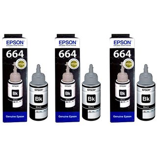 Epson T6641 Black Ink Pack of 3 offer