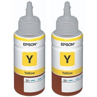 Epson T664 Yellow Ink Pack of 2 offer
