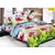 Luxmi Beautiful flowers Design 3D Double Bed sheets With 2 Piilow covers - Multicolor