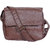 Fashion 7 Unisex Brown Leatherite Messenger bag