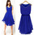 Klick2Style Multicolor Plain Asymmetric Dress For Women