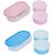 Combo 3in1 Pink - 3in1 Blue Container 4 Plastic container 2chappati tray