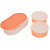 3in1 Orange Container-2 Plastic container1 chappati tray
