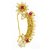 GirlZ! Traditional Maharashrian Designer Nath Nose Ring Pink Colour Stone Along With Pearl Beads For Women - Non Pierced