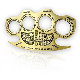 Buy Brass Knuckle Punch Knuckle Duster Self Defense Duster Self