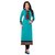 SUMMER Special Sky blue color indo cotton semi stiched kurti by Omstar Fashion