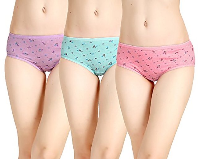 Buy Women's Pack Of 3 Printed Panty (Print and Design May Differ) Online @  ₹299 from ShopClues