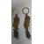 Set of 2 Lucky Fengshui Coins with Bell Key chain for wealth prosperity