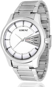 Lorenz 1047A Day  Date Series Edition Analog Watch For Men (White)