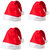 Christmas Pack of 4 Red Santa Cap