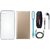 Moto G5 Leather Flip Cover with Silicon Back Cover, Digital Watch, Earphones, USB LED Light and AUX Cable