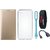 Moto G5 Leather Flip Cover with Silicon Back Cover, Digital Watch, OTG Cable and USB LED Light