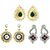 KSHITIJ JEWELS COMBO OF 3 Pairs of Earrings  and 1 Necklace setCN060
