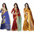 Shree Rajlaxmi Sarees Art Cotton Silk Printed Party Wear New Collection Latest Design Trendy Women'S Pack-3 Saree/Sari