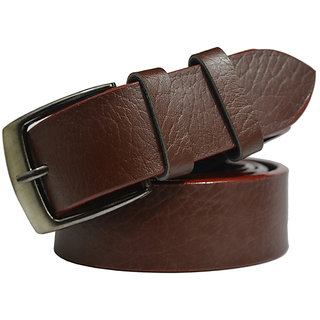 buy dlt brown leatherite belt for men free size 28 to 40 online