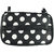 Double Layer Large Dots Makeup Cosmetic Toiletry Beauty Wash Make Up Organizer Bag Box(Black)