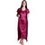 Senslife women satin nightwear sleepwear 2pc set of night and robe set SL021