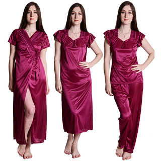 4 piece nighty dress