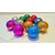 Christms decoration hanging multi color ball small -pack-12