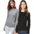 Black and grey full sleeved t shirts pack of 2 for women
