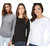 Women Full Sleeve T shirt Combo pack of 3 (Grey, Black and white)