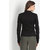 Women's Polyester Casual Black Blazer