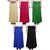 (Pack of 5) Ethinic Women's Cotton Petticoat - Free Size - Multi Color