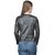 Raabta Fashion Biker Black Faux Leather Jacket