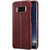 KARTIK PU Leather Best Quality Light Weight Back Case Cover for Samsung Galaxy S8 - Brown