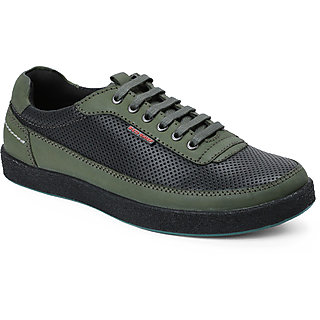 red chief olive casual shoes