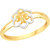 VK Jewels Simpal FLower Gold and Rhodium Plated Alloy Ring for Women & Girls [VKFR2587G8]