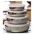 GTC Stainless Steel Lid Bowl/Container Storage Set Dabba Set of 4