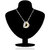 Om Jewells Crystal Jewellery Classic Two Tone Heart in Heart Pendant Necklace with Chain PD1000834