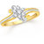 VK Jewels Simple Gold and Rhodium Plated Alloy Ring for Women & Girls Made With Cubic Zirconia- FR2190G [VKFR2190G8]