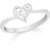 VK Jewels I Love You Heart Rhodium Plated Alloy Ring for Women  Girls - FR2283R VKFR2283R8