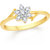 VK Jewels Simple Flower Gold and Rhodium Plated Alloy Ring for Women & Girls Made With Cubic Zirconia- FR2555G [VKFR2555G8]
