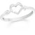 VK Jewels Arrow in Open Heart Rhodium Plated Alloy Ring for Women & Girls - FR2274R [VKFR2274R8]