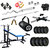 50 KG GB HOME GYM WITH 8 IN 1 BENCH, 4 RODS, GLOVE, ROPE  GYM BAG