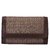Tarusa Brown Solid Clutch