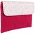 Tarusa Red Solid Clutch