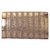 Tarusa Gold Striped Clutch