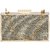 Tarusa Gold Self Design Clutch