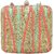 Tarusa Green Embroidered Box Clutch
