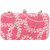 Tarusa Pink Embroidered Clutch