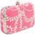 Tarusa Pink Embroidered Clutch