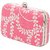 Tarusa Pink Embroidered Clutch