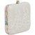 Tarusa White Embroidered Clutch