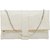 Tarusa White Solid Clutch